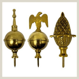 Clock Finials department imagery