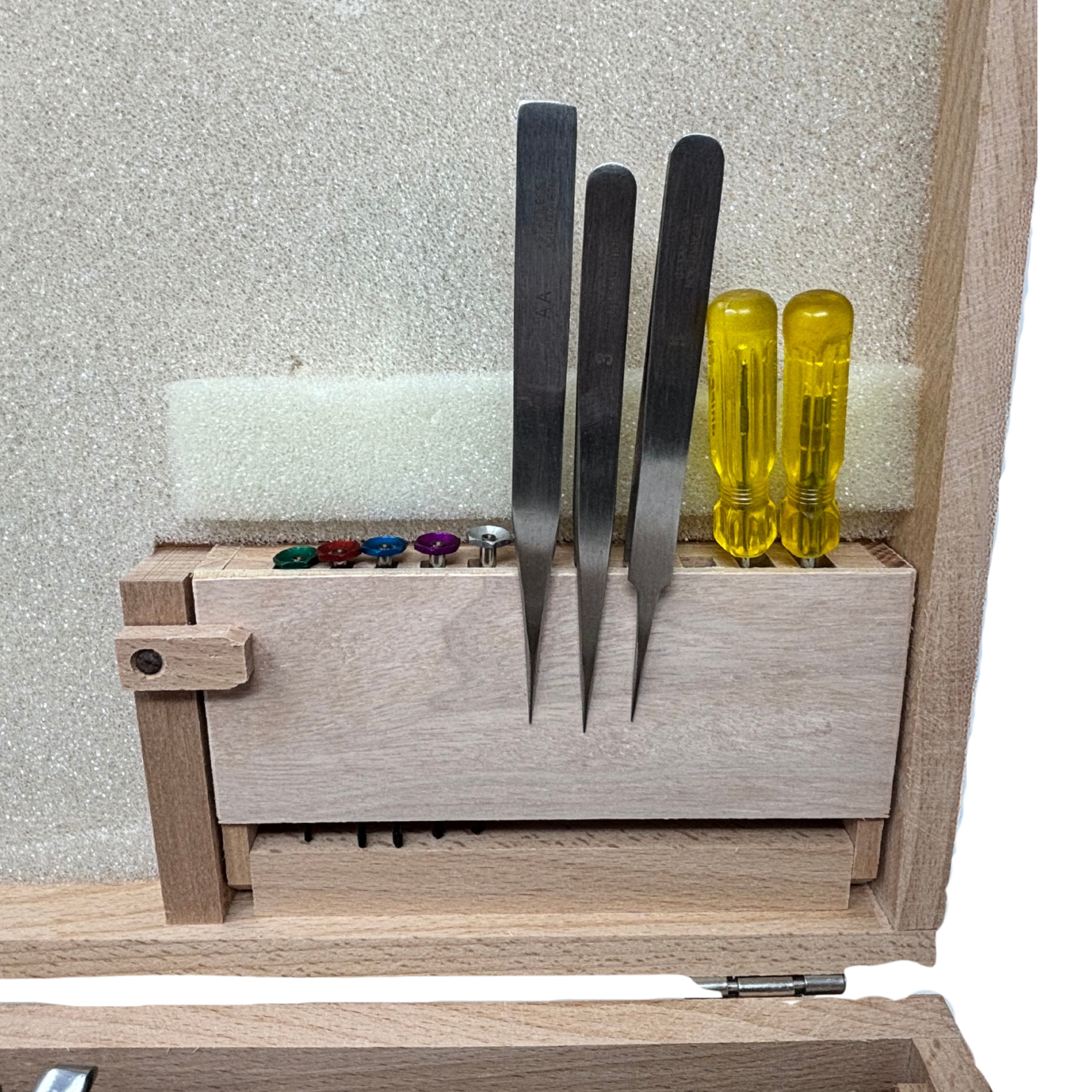 Beginner Watchmaking Tool Kit in Wooden Box