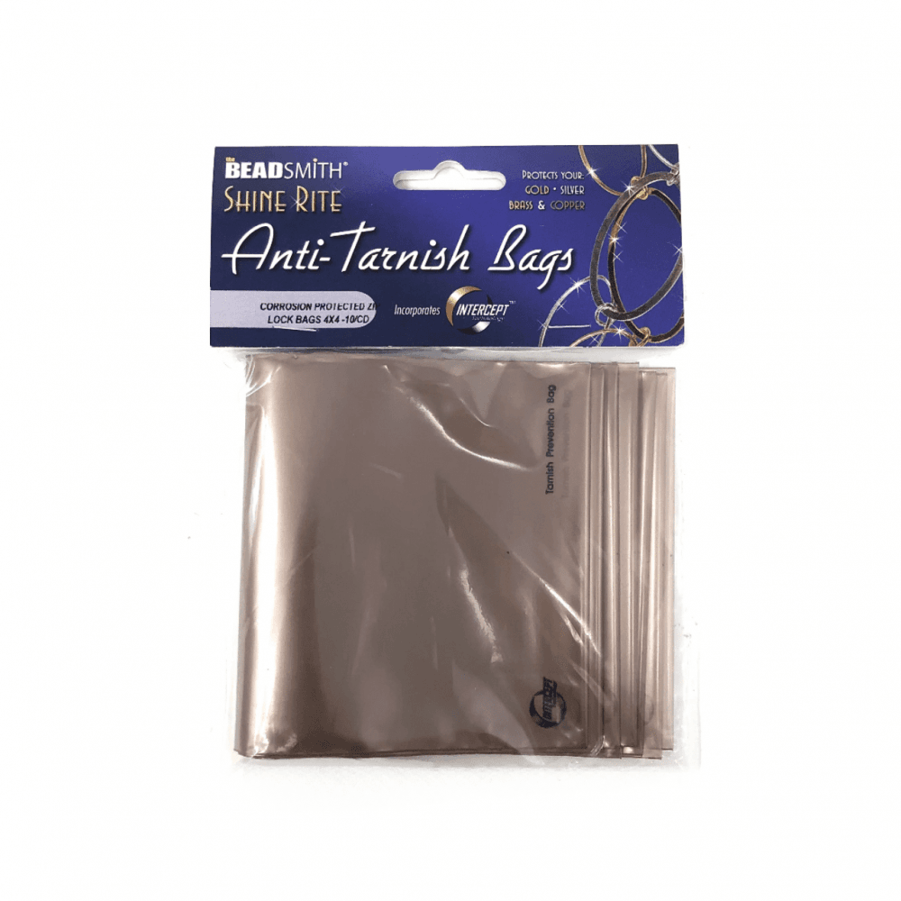 Beadsmith Anti-Tarnish Bags 4x4"