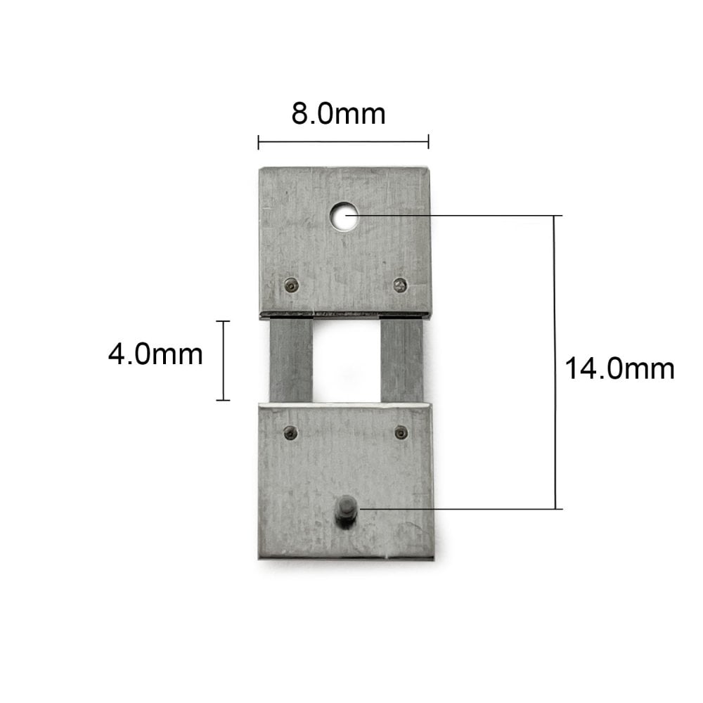 German & English Clock Suspension 14.0mm x 8.0mm x 4.0mm