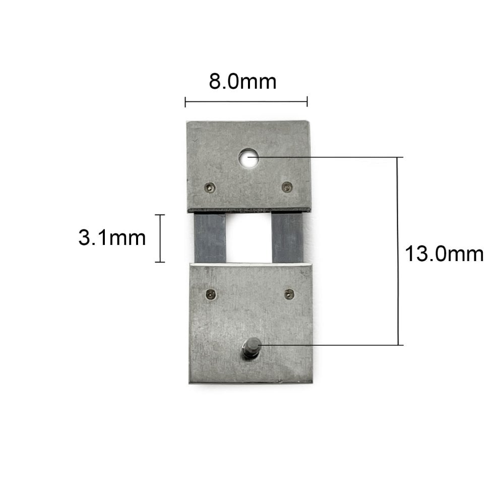 German & English Clock Suspension 13.0mm x 8.0mm x 3.1mm