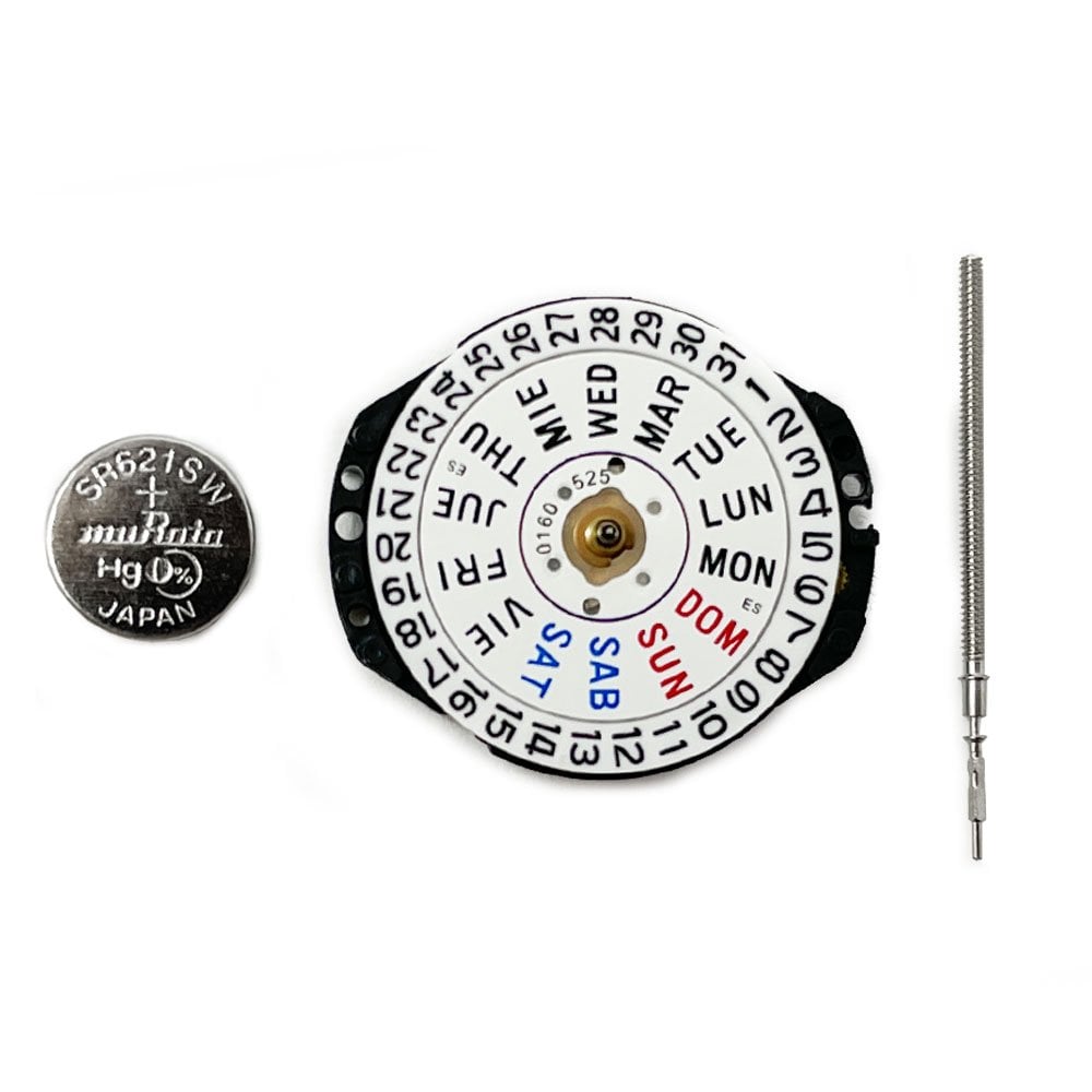 Hattori VX83 Quartz Watch Movement (Day & Date at 3h)