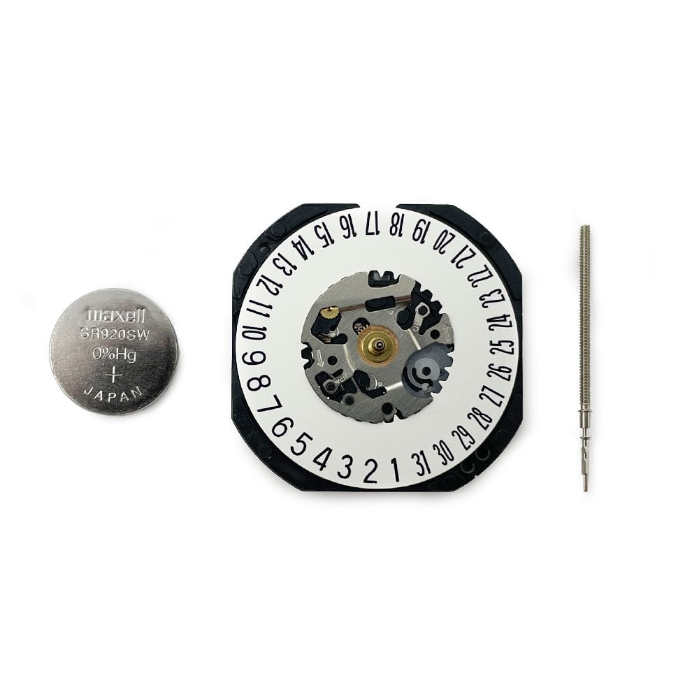 Hattori VX32E2 Quartz Watch Movement (Date at 6h)