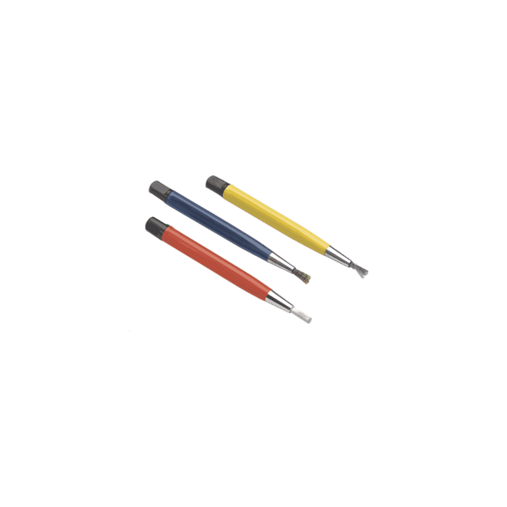 Fibreglass, Brass & Steel Scratch Brush Set