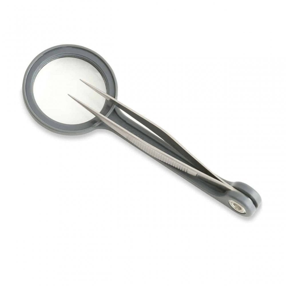 Carson MagniGrip 4.5x Magnifier with Tweezers
