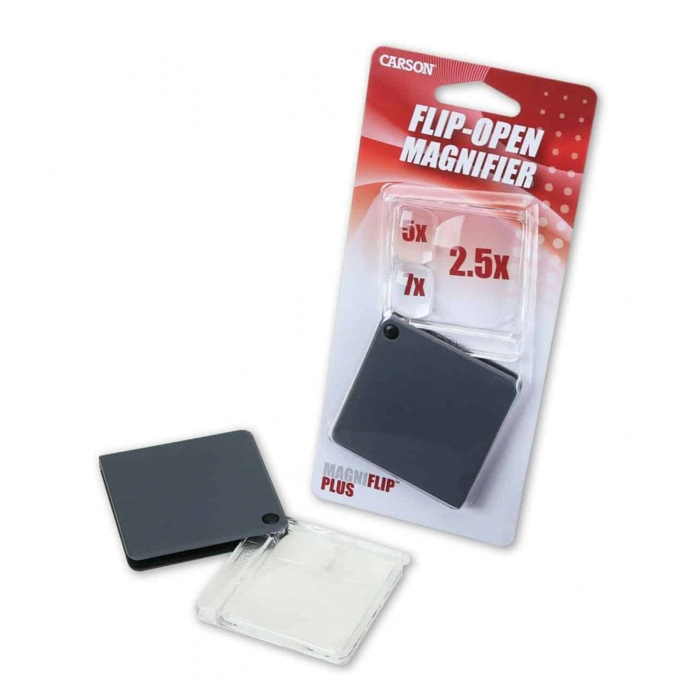 Carson MagniFlip Plus Magnifier 7x, 5x, 2.5x