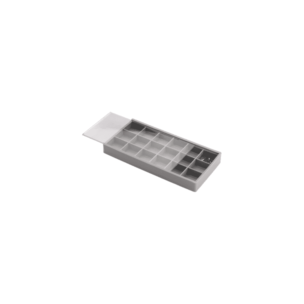 Grey Storage Box with 18 Compartments