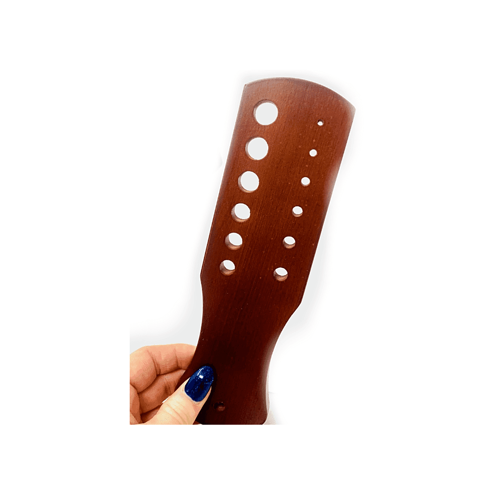 Large Rosewood Draw Plate with Handle 3 - 14 mm Diameter