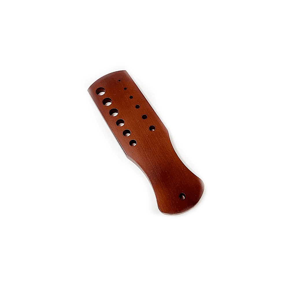 Large Rosewood Draw Plate with Handle 3 - 14 mm Diameter