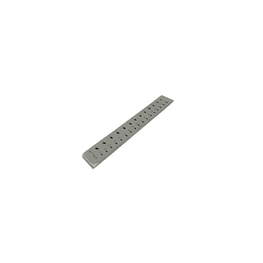 Half Round Draw Plate 30 Holes 1.5-2.2mm