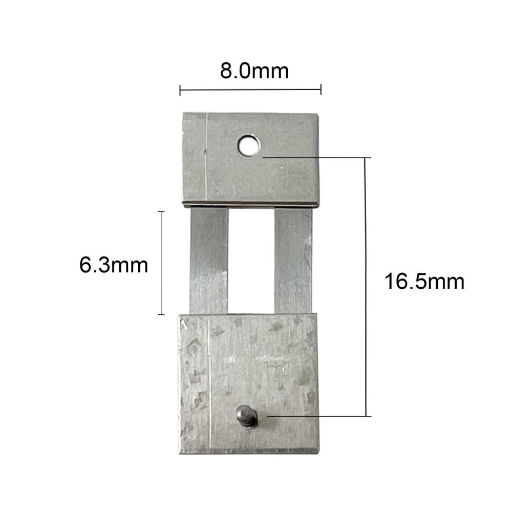 German & English Clock Suspension 16.5mm x 8.0mm x 6.3mm