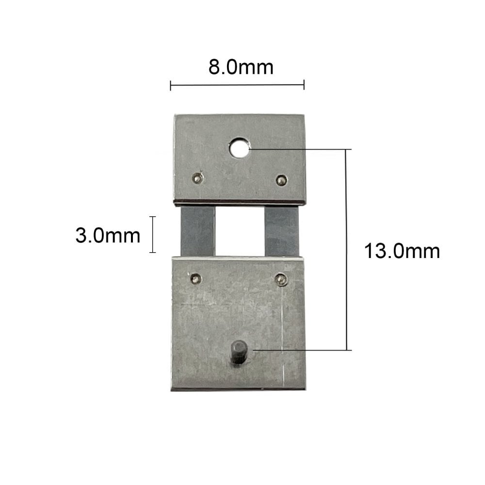 German & English Clock Suspension 13.0mm x 8.0mm x 3.0mm