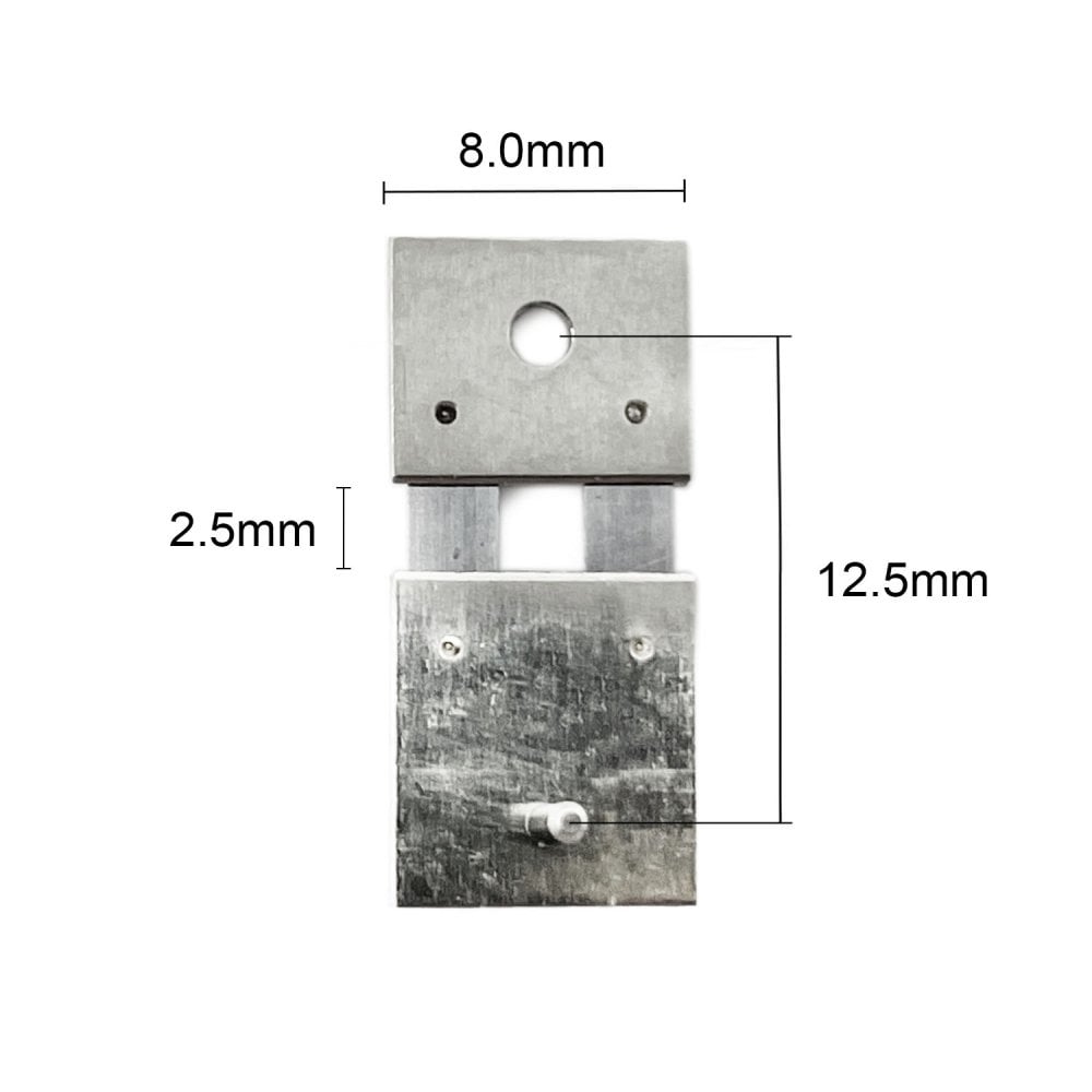 German & English Clock Suspension 12.5mm x 8.0mm x 2.5mm