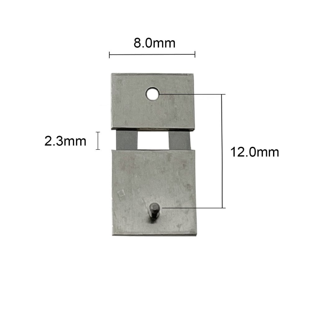 German & English Clock Suspension 12.0mm x 8.0mm x 2.3mm