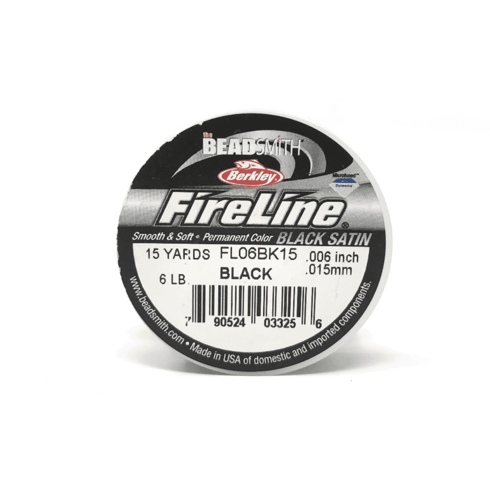 Fireline Beading Thread 6lb, Black, 0.15mm x 15 Yard