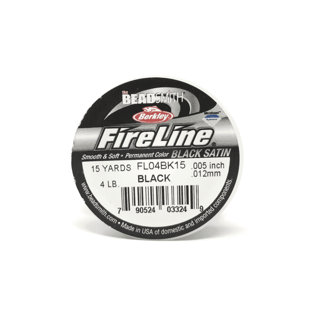 Fireline Beading Thread 4lb, Black, 0.12mm x 15 Yard