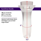 Ergonomic Kumihimo Clear Plastic Handle