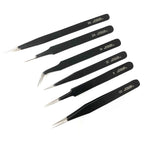 Epoxy Coated Tweezers Set of 6