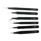Epoxy Coated Tweezers Set of 6