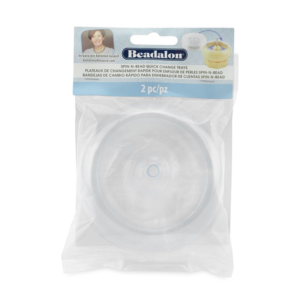 Beadalon Spin-N-Bead Quick Change Trays, 2 Pack