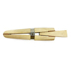 Small Wooden Wedge Ring Clamp with Leather Jaws