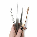 Jeweller's Soldering Tweezers Set of 4