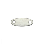 ImpressArt Pewter Oval Tag with Holes Stamping Blanks, 4 Pack