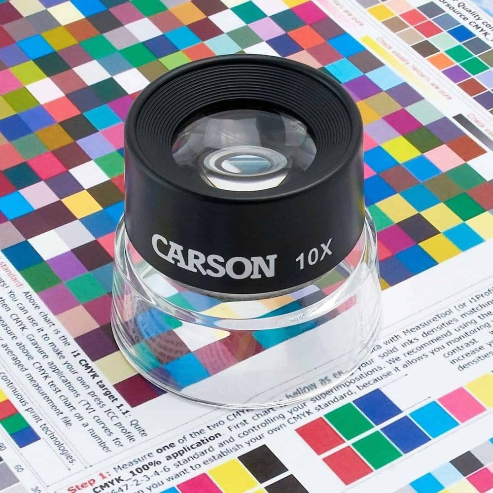 Carson LumiLoupe Small 10x Stand Magnifier