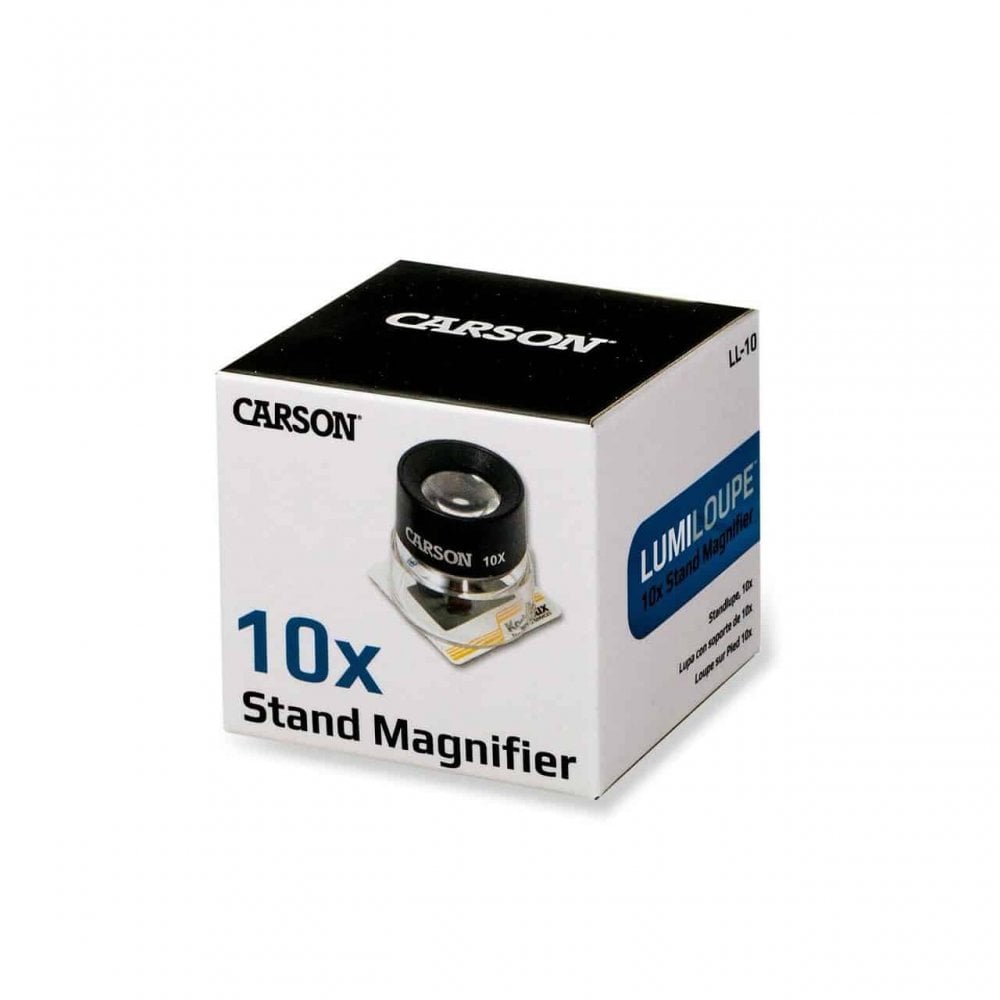 Carson LumiLoupe Small 10x Stand Magnifier