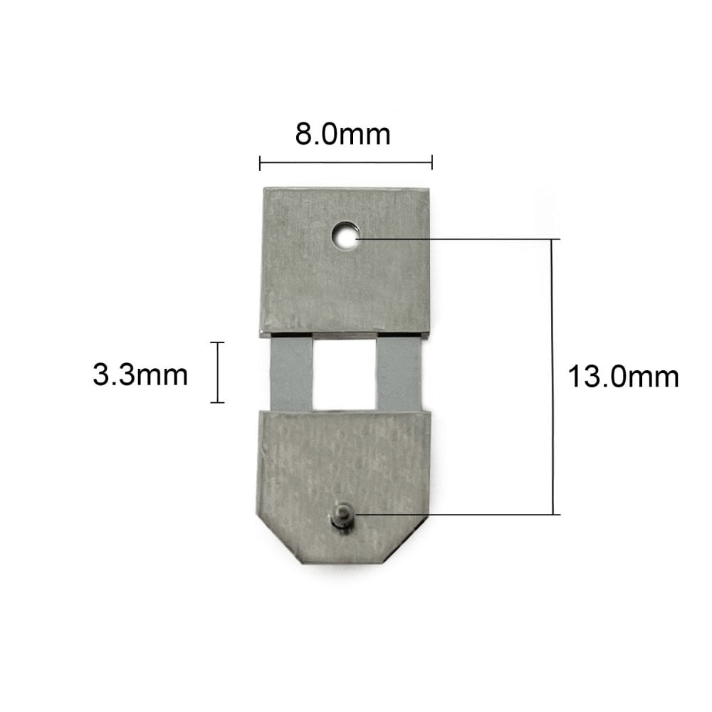 German & English Clock Suspension 13.0mm x 8.0mm x 3.3mm