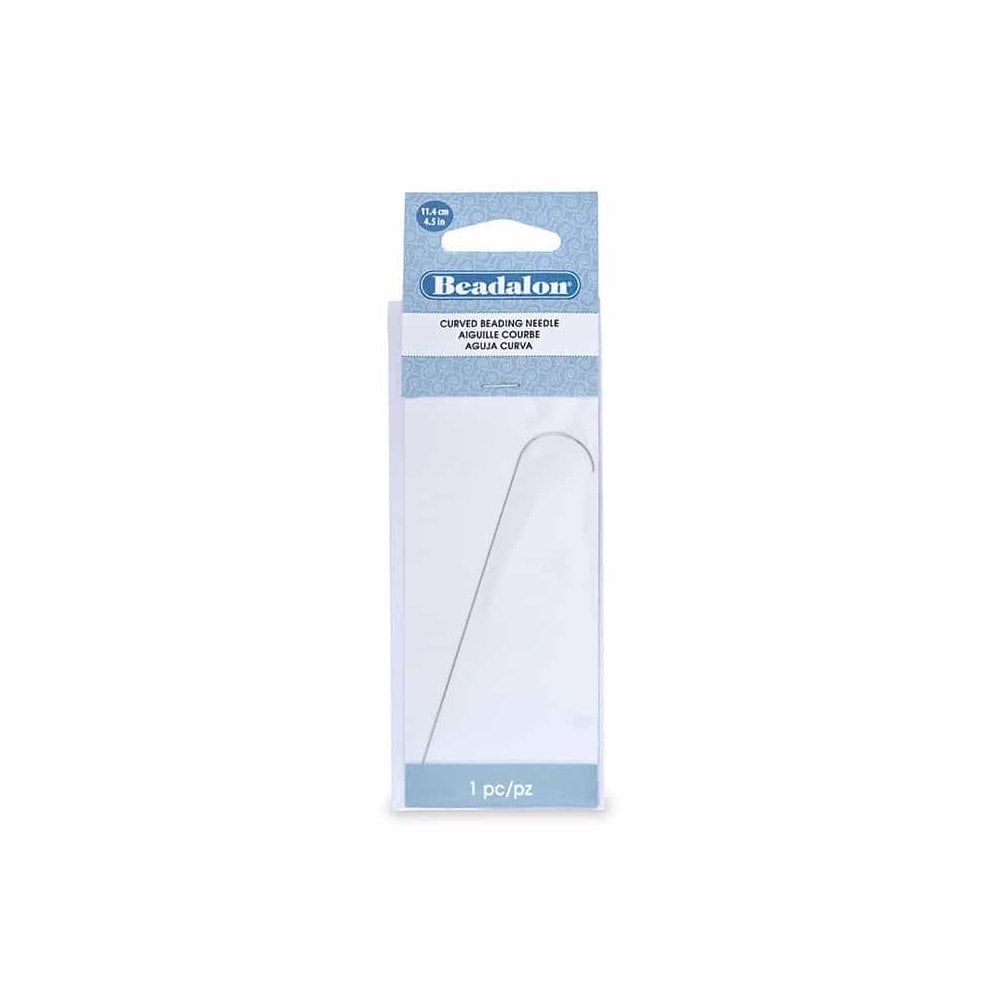 Beadalon Curved Beading Needle, Rigid, 4.5 in, 12.7 cm, 1 pc