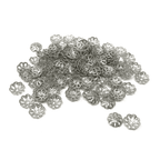 Nickel Plated Filigree Bead Caps 9mm - Pack of 144