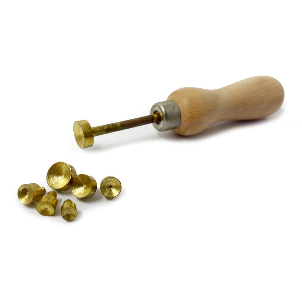 Stone Setting Bezel & Prong Pusher Tool with Interchangeable Heads