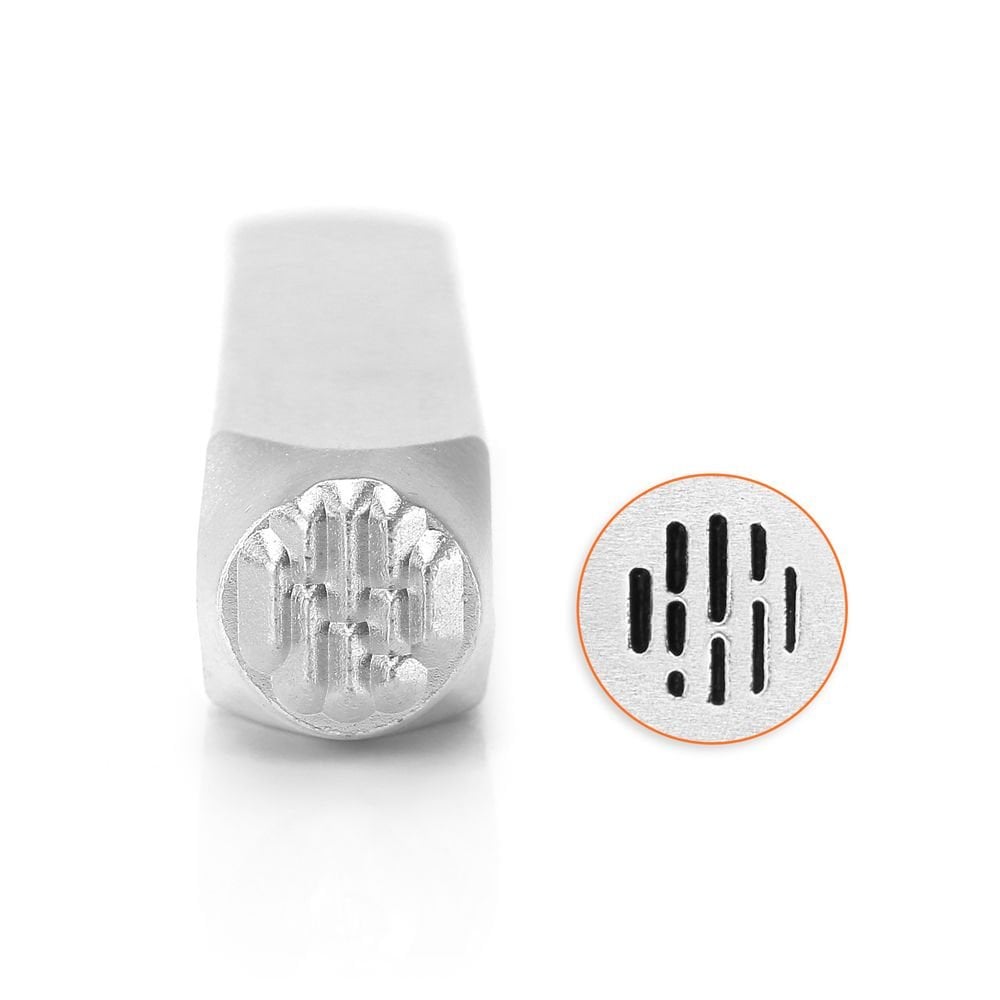ImpressArt Vertical Line Texture Design Stamp, 6mm