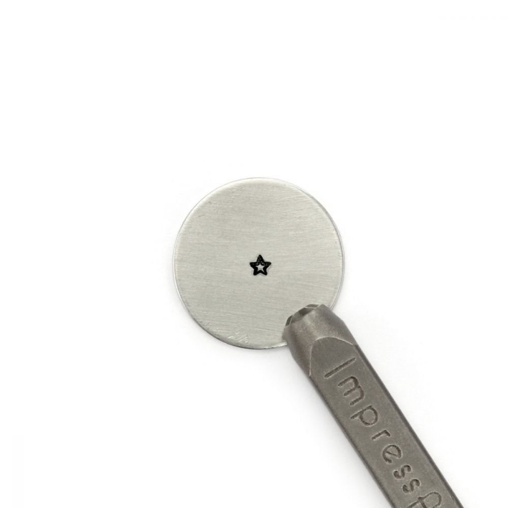 ImpressArt Star Outline Design Stamp, 2.5mm
