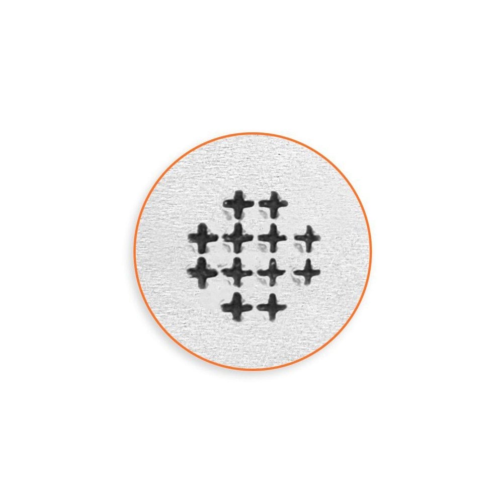 ImpressArt Small Cross Texture Design Stamp, 6mm
