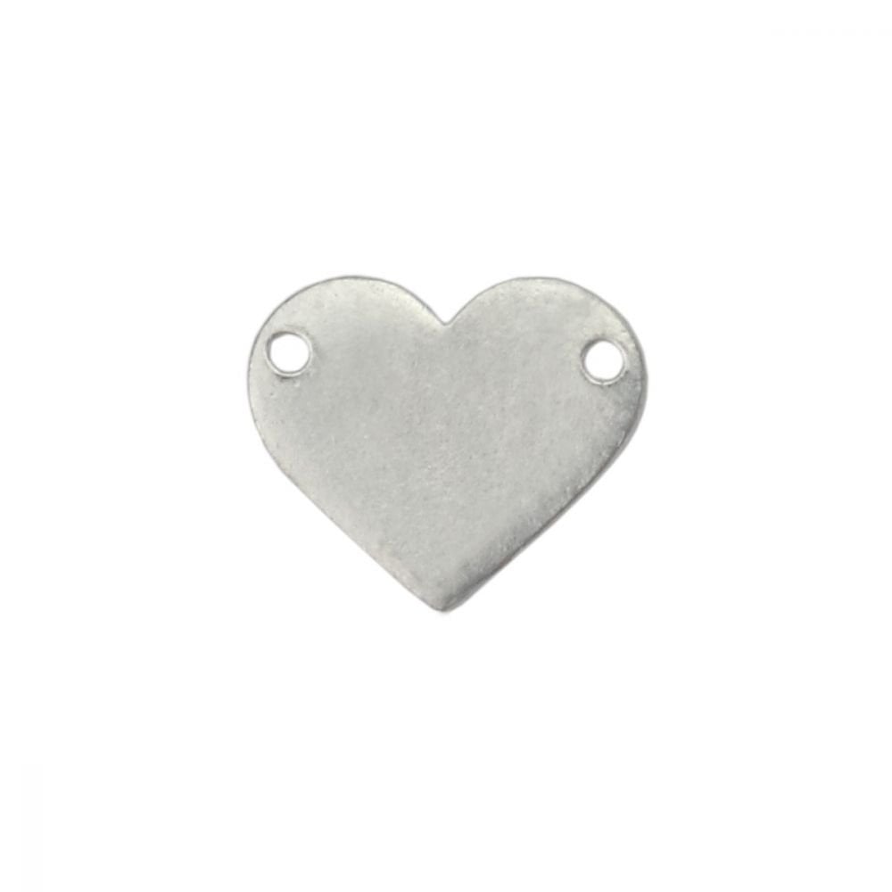 ImpressArt Pewter Heart with Holes Stamping Blanks, 4 Pack