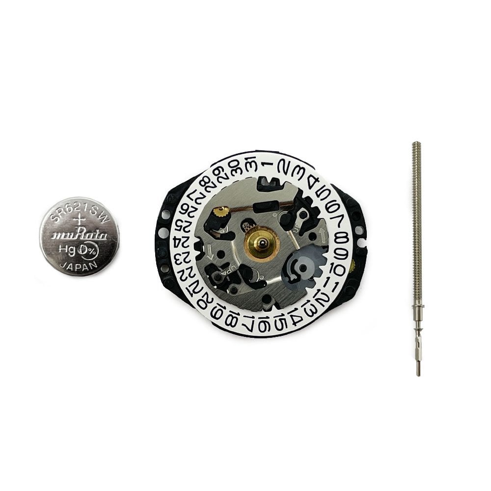 Hattori VX82 Quartz Watch Movement (Date at 3h, Height 2)