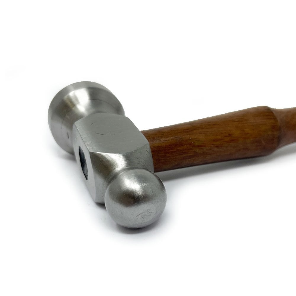 Chasing & Repousse Hammer with 28mm Flat Head, 8oz