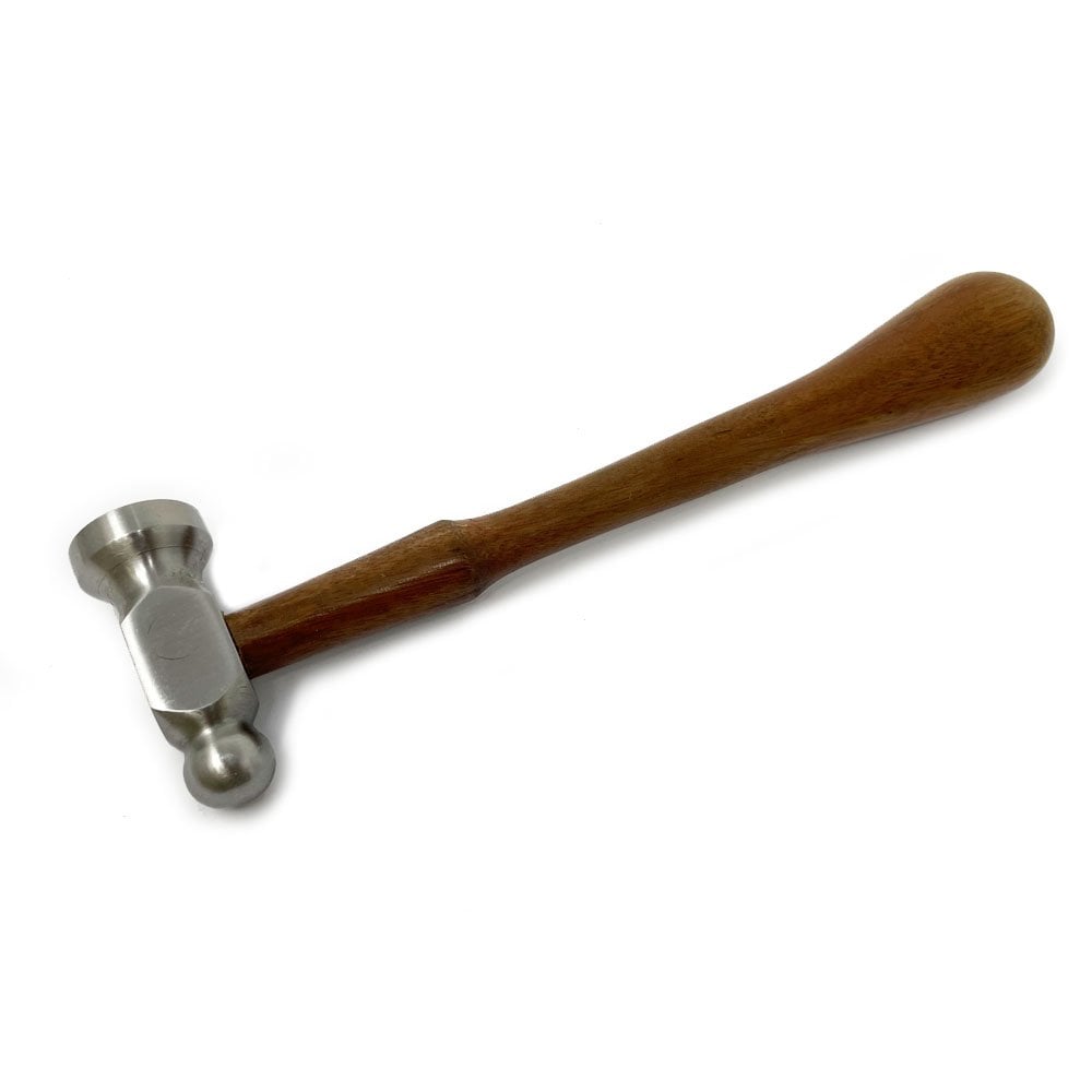 Chasing & Repousse Hammer with 28mm Flat Head, 8oz