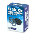 Carson TriView Portable Folding Loupe Magnifier Larger Magnifications