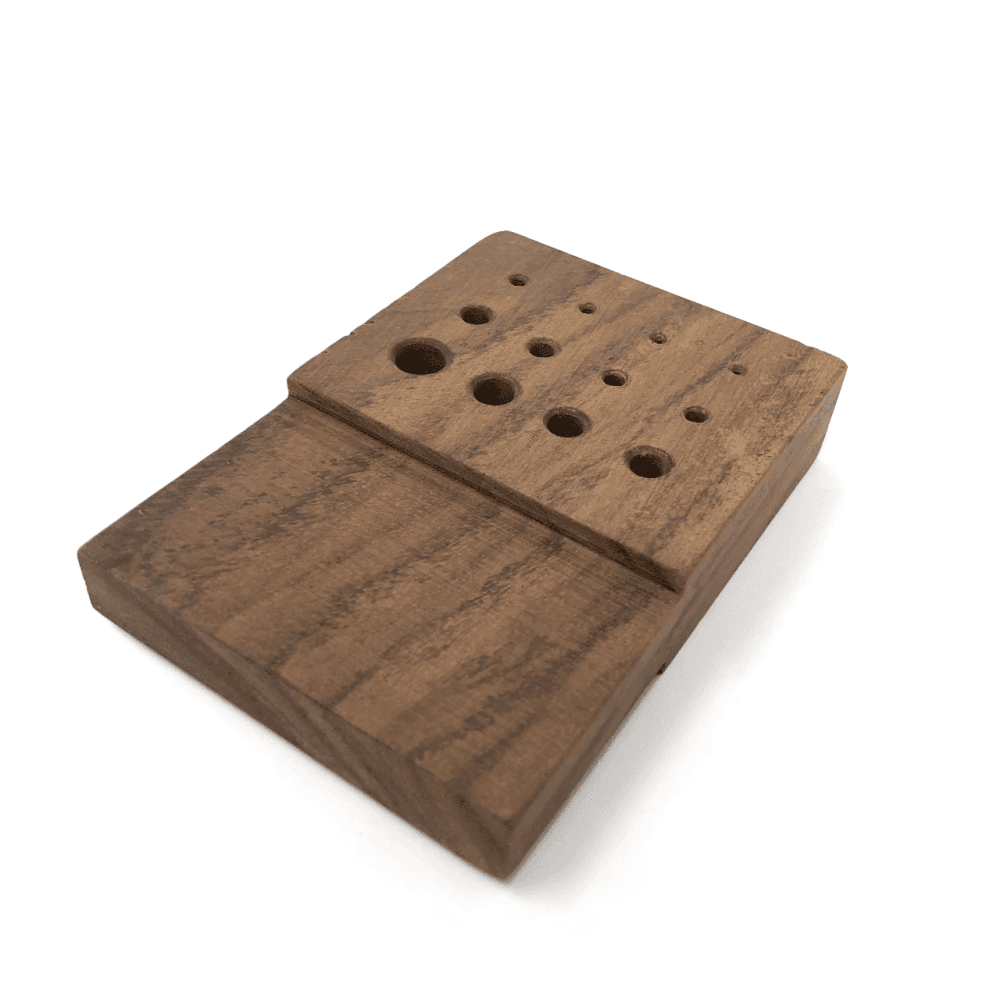 Rosewood Draw Plate 12 Holes 1.2-6.5mm