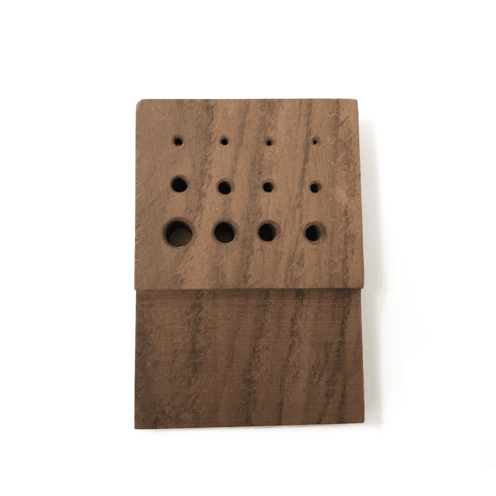 Rosewood Draw Plate 12 Holes 1.2-6.5mm