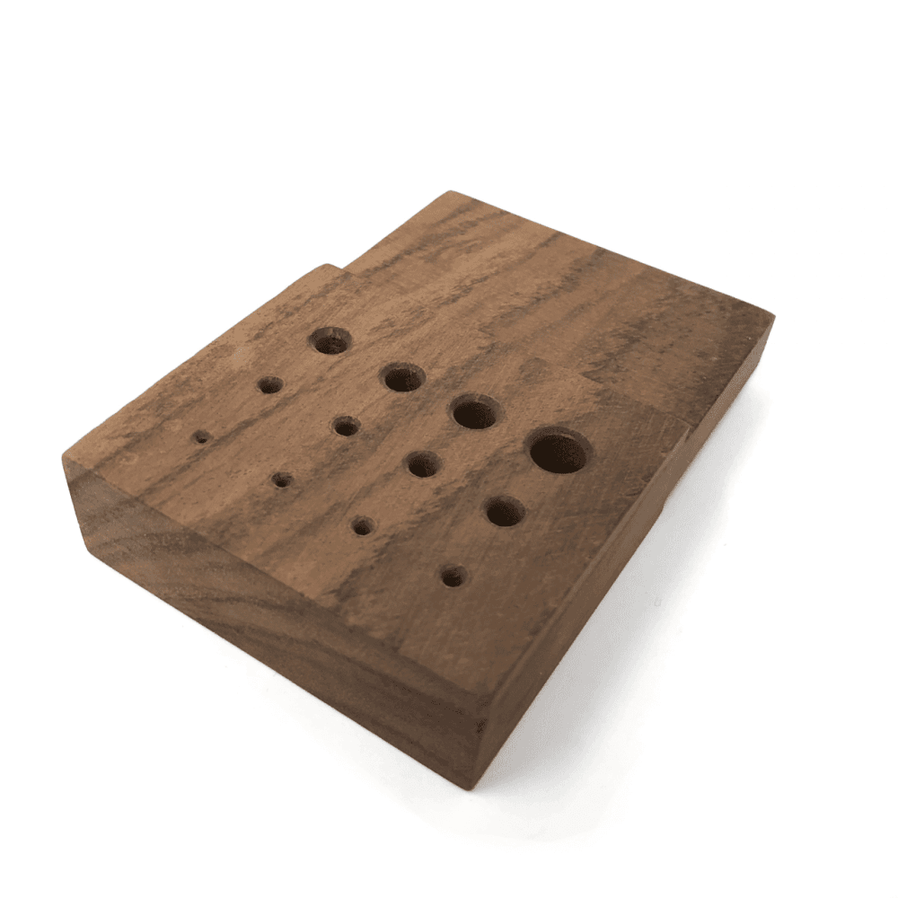 Rosewood Draw Plate 12 Holes 1.2-6.5mm