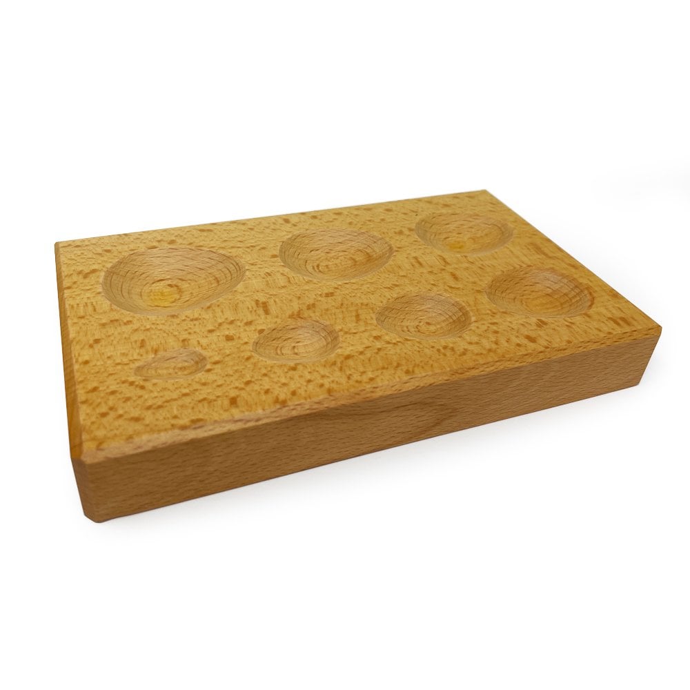 Wooden Teardrop Dapping Block
