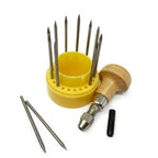 Set of 12 Beading / Grainer Tools with Handle