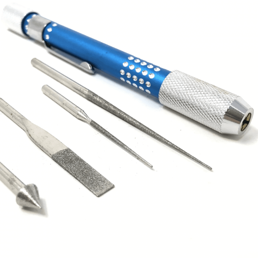 Diamond-Tipped Bead Reamer File Set