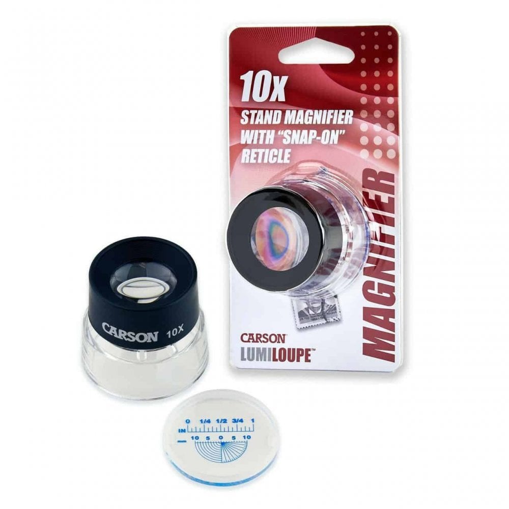 Carson LumiLoupe 10x Stand Magnifier