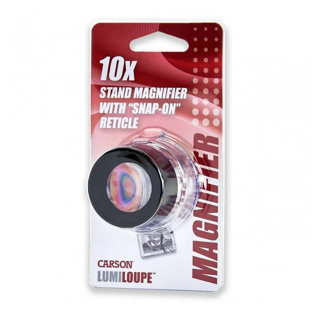 Carson LumiLoupe 10x Stand Magnifier