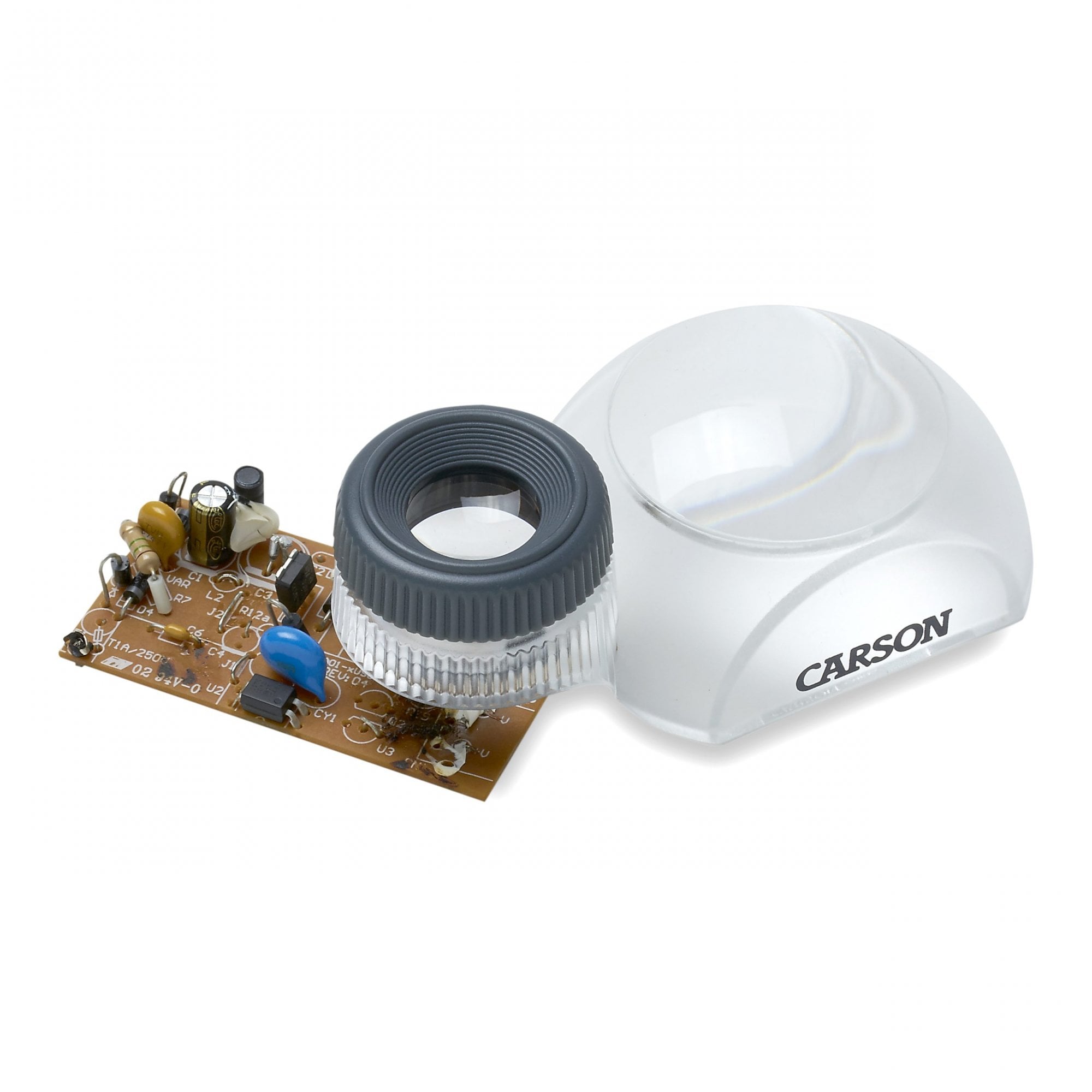 Carson 3x Stand Loupe Magnifier with 12x Focusing Loupe